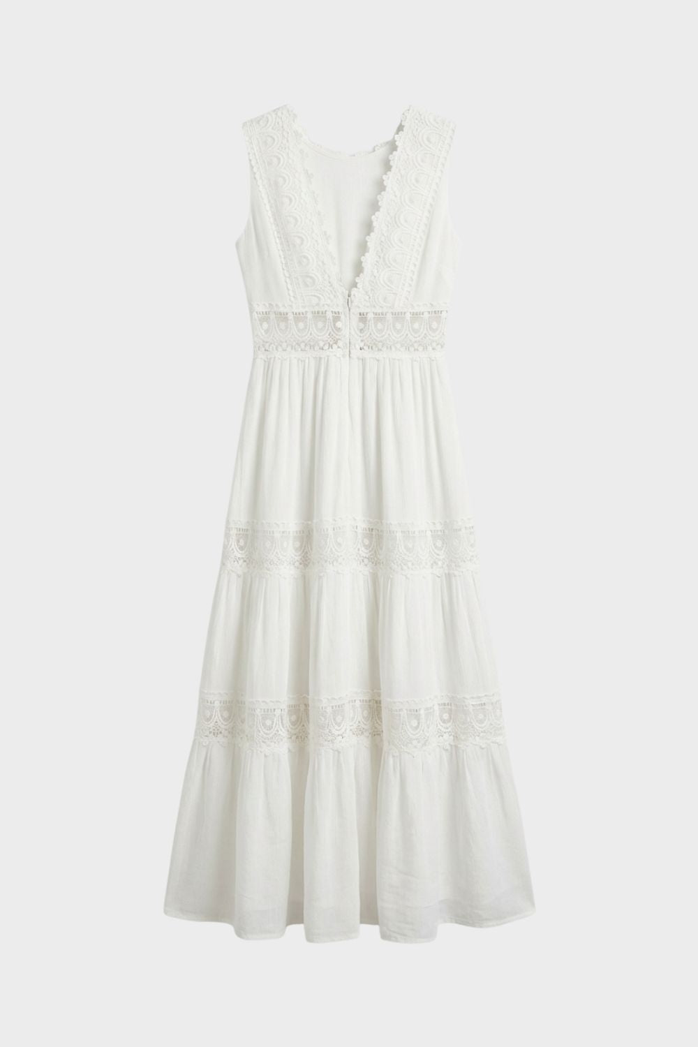 V-Neck Lace Maxi Dress for Women