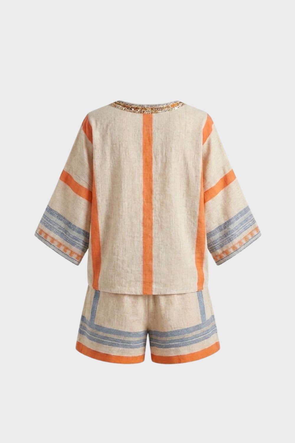 Women's Short Sleeve Loose Fit Top and Shorts Set | Summer Look