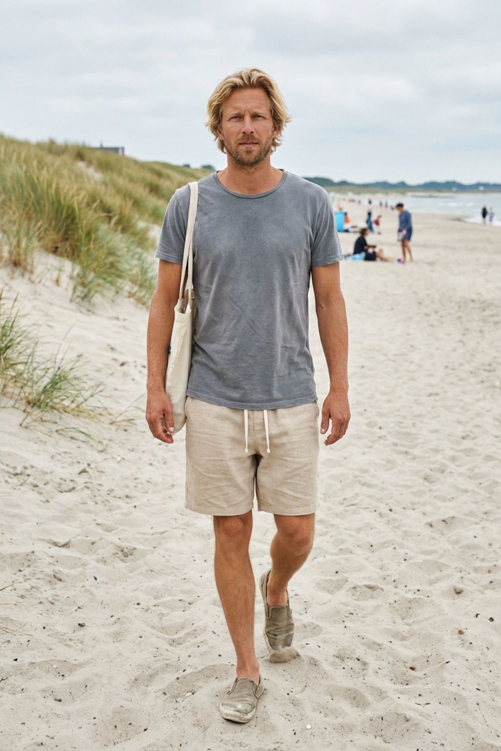 Men's Japan Style Relaxed Fit Casual Drawstring Shorts | Above Knee
