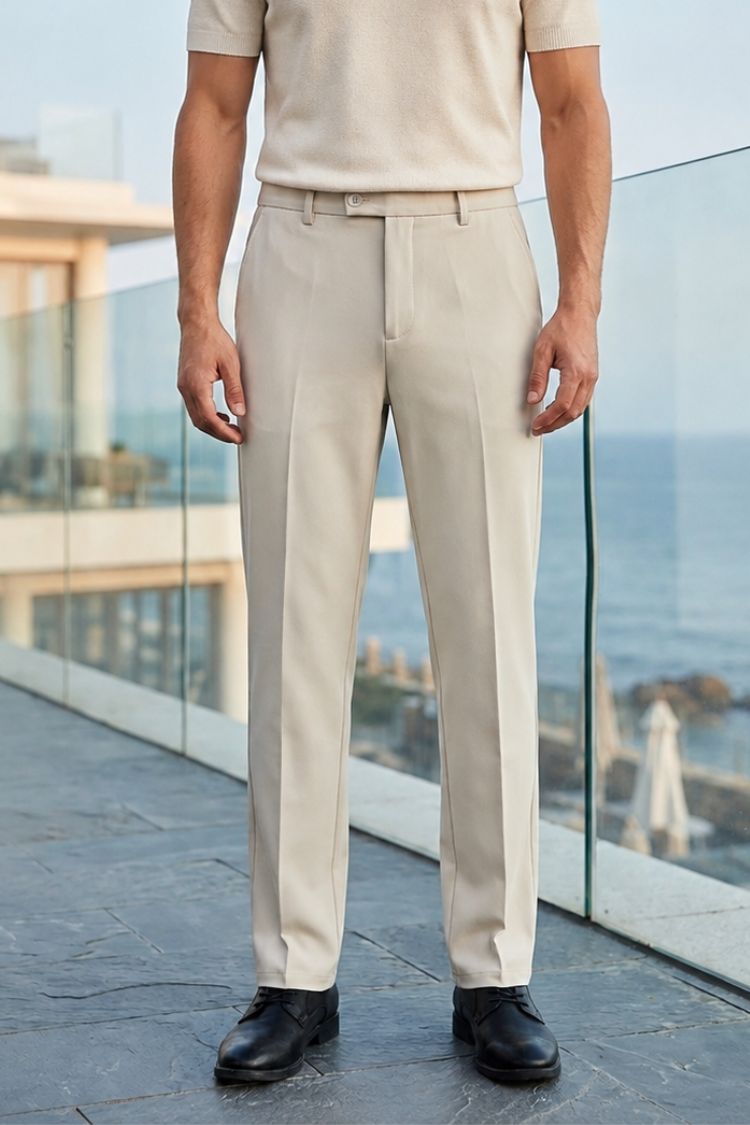 Slim Fit Men's Suit Trousers