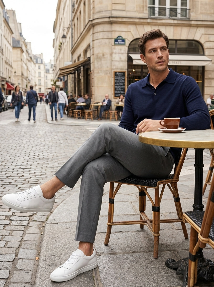 Slim Fit Men's Suit Trousers