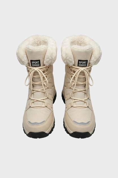 Women's Lace-Up Snow Boots | Treaded Sole