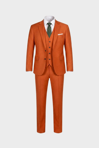 Men's 3-Piece Suit with Vest