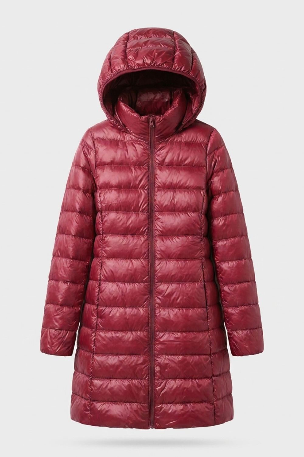 Women's Long Puffer Jacket | Hooded