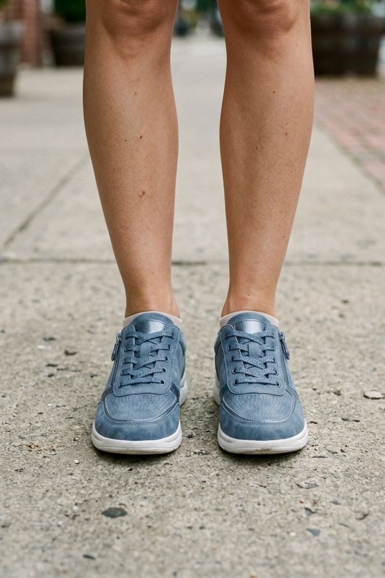 Women's Zip and Lace Sneakers