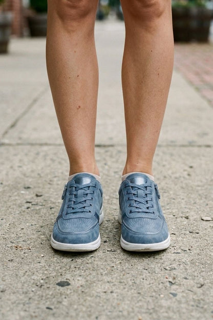 Women's Zip and Lace Sneakers