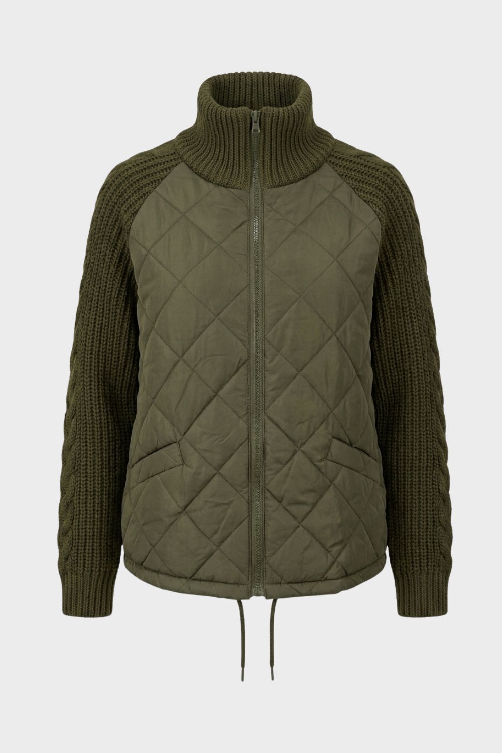 Women's Quilted Casual Jacket | Zip Front