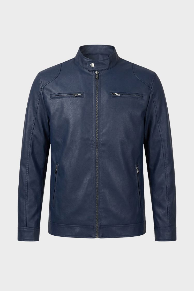Men's Biker Jacket | Zip Pockets
