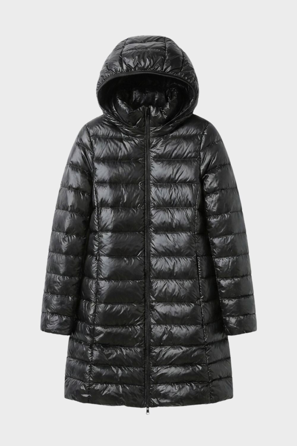 Women's Long Puffer Jacket | Hooded