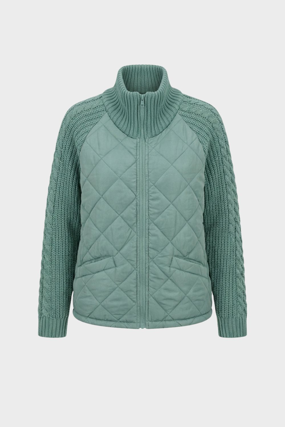Women's Quilted Casual Jacket | Zip Front