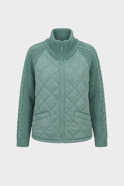 Women's Quilted Casual Jacket | Zip Front