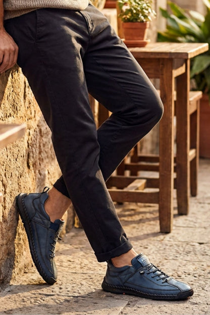 Men's Casual Sneakers | Contrast Stitching