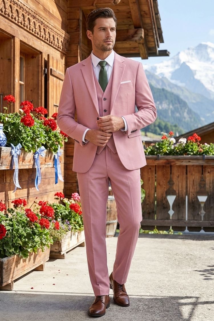 Men's 3-Piece Suit with Vest