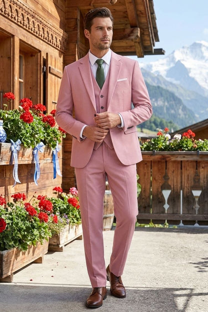 Men's 3-Piece Suit with Vest