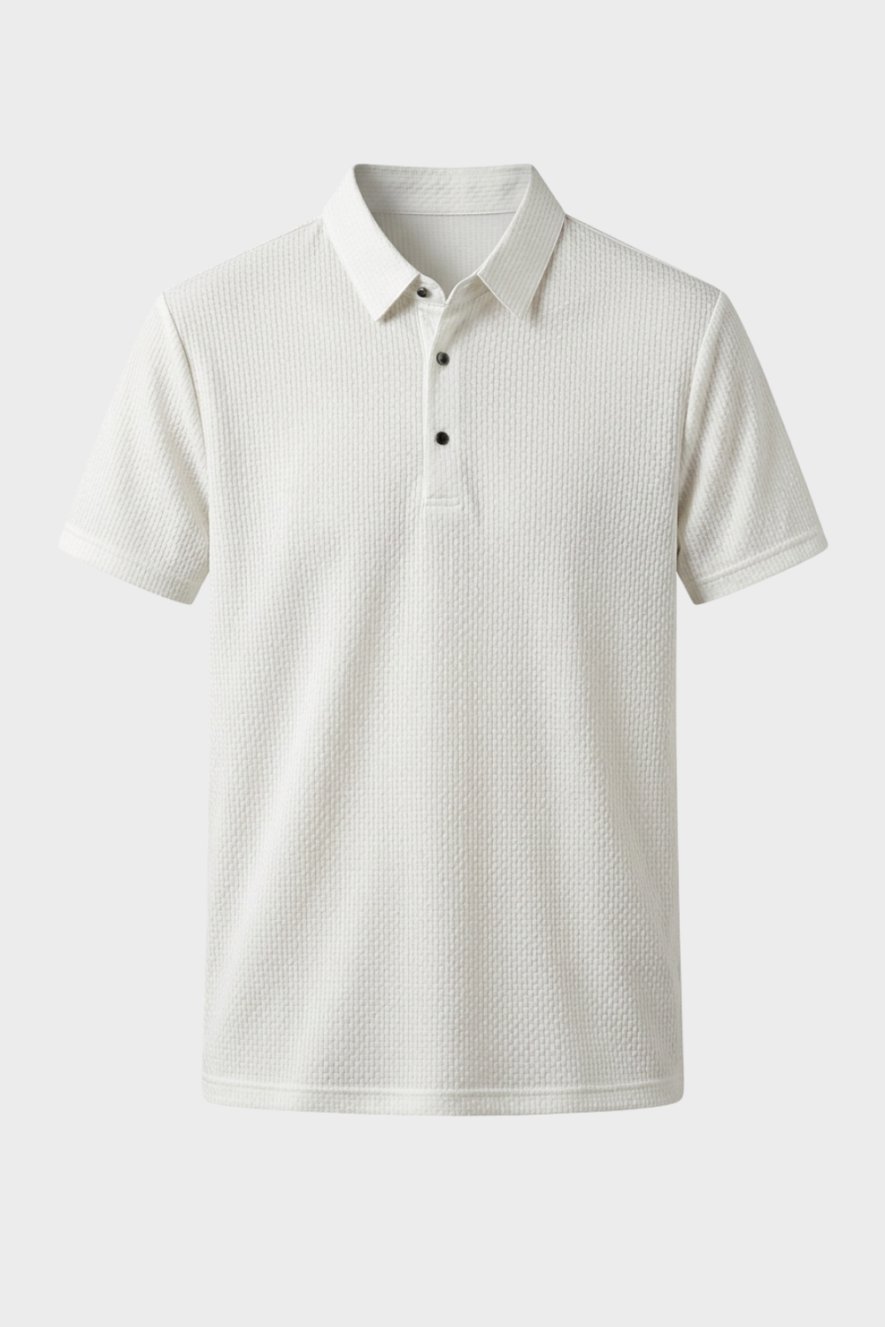 Men's Short Sleeve Polo Shirt with Buttons