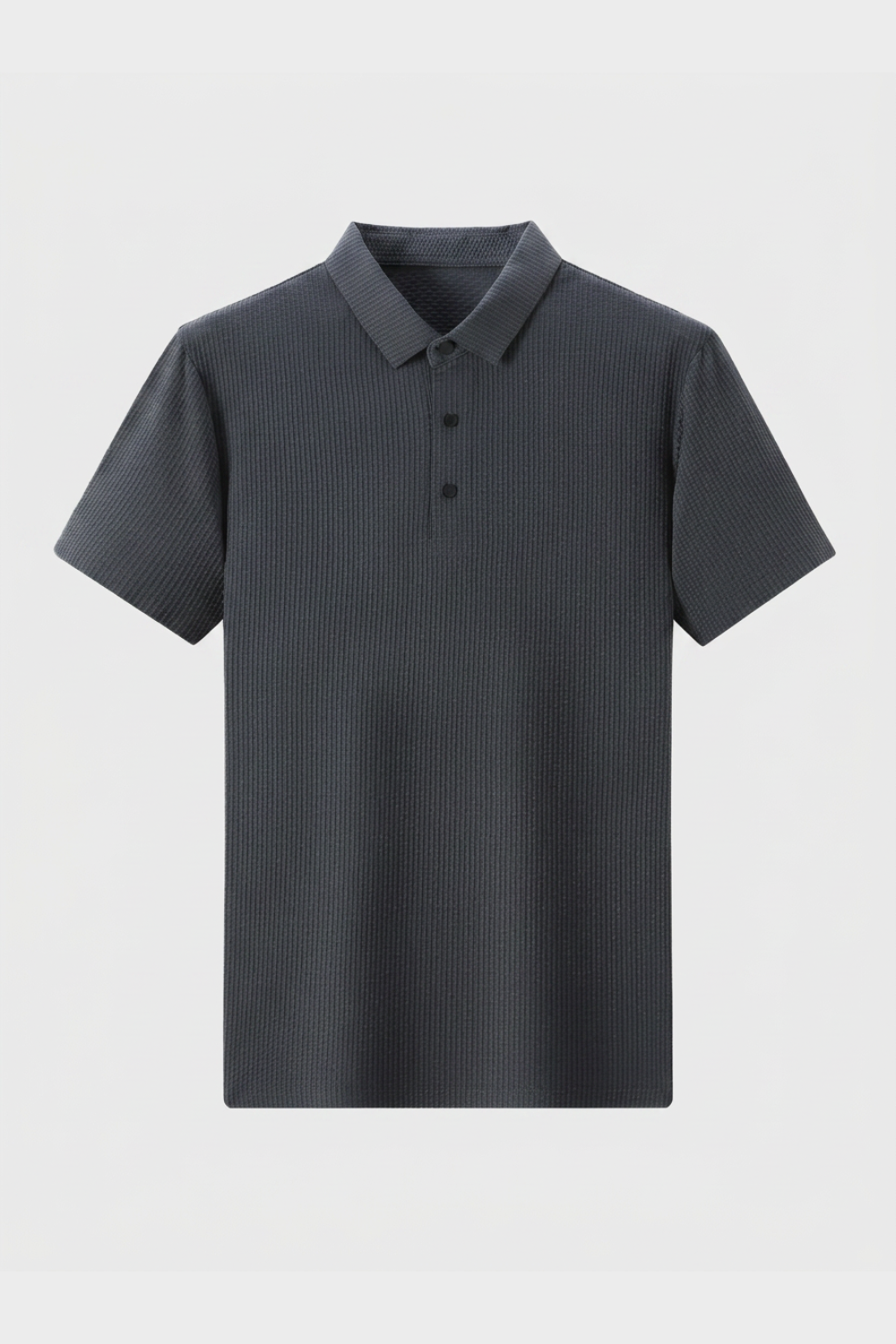 Men's Short Sleeve Polo Shirt with Buttons
