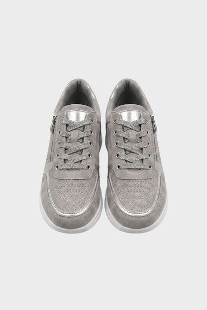 Women's Zip and Lace Sneakers