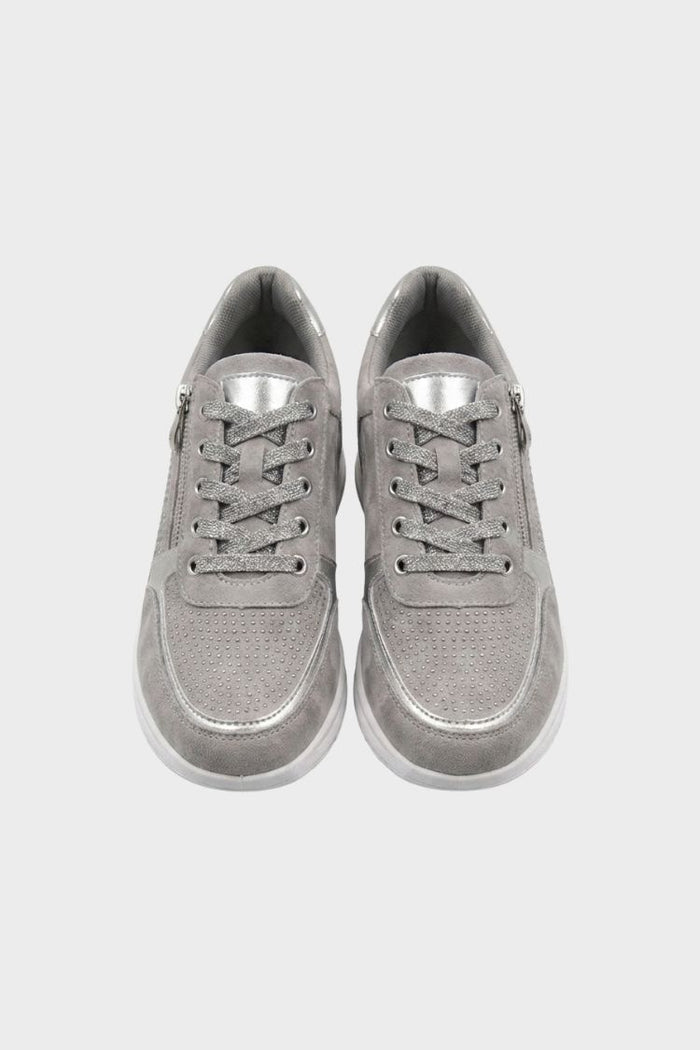 Women's Zip and Lace Sneakers