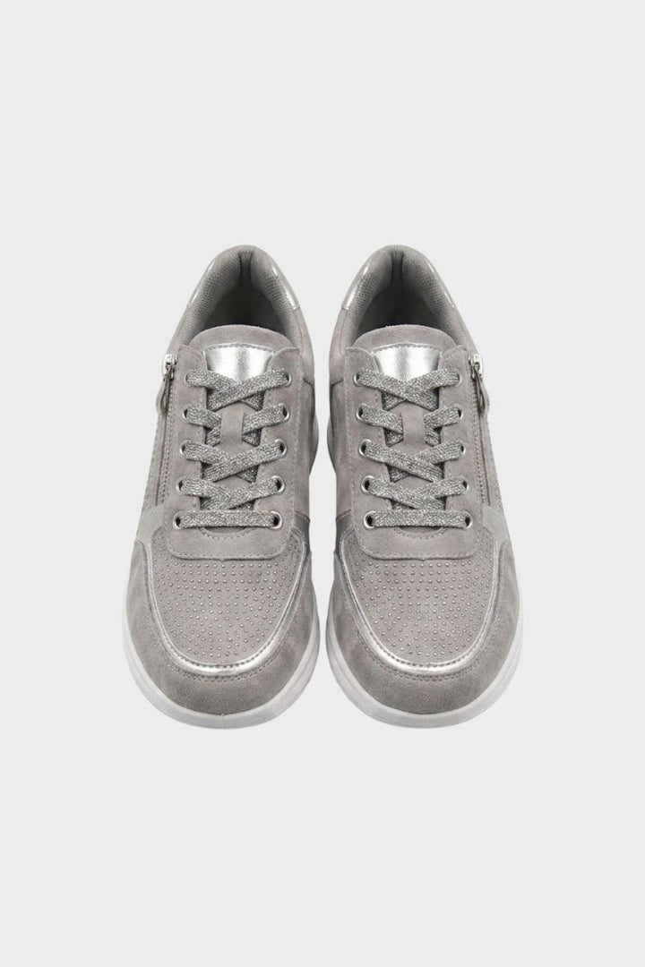Women's Zip and Lace Sneakers