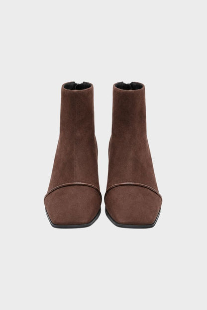 Women's Squared Ankle Boots | Block Heel