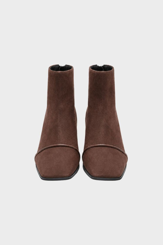 Women's Squared Ankle Boots | Block Heel