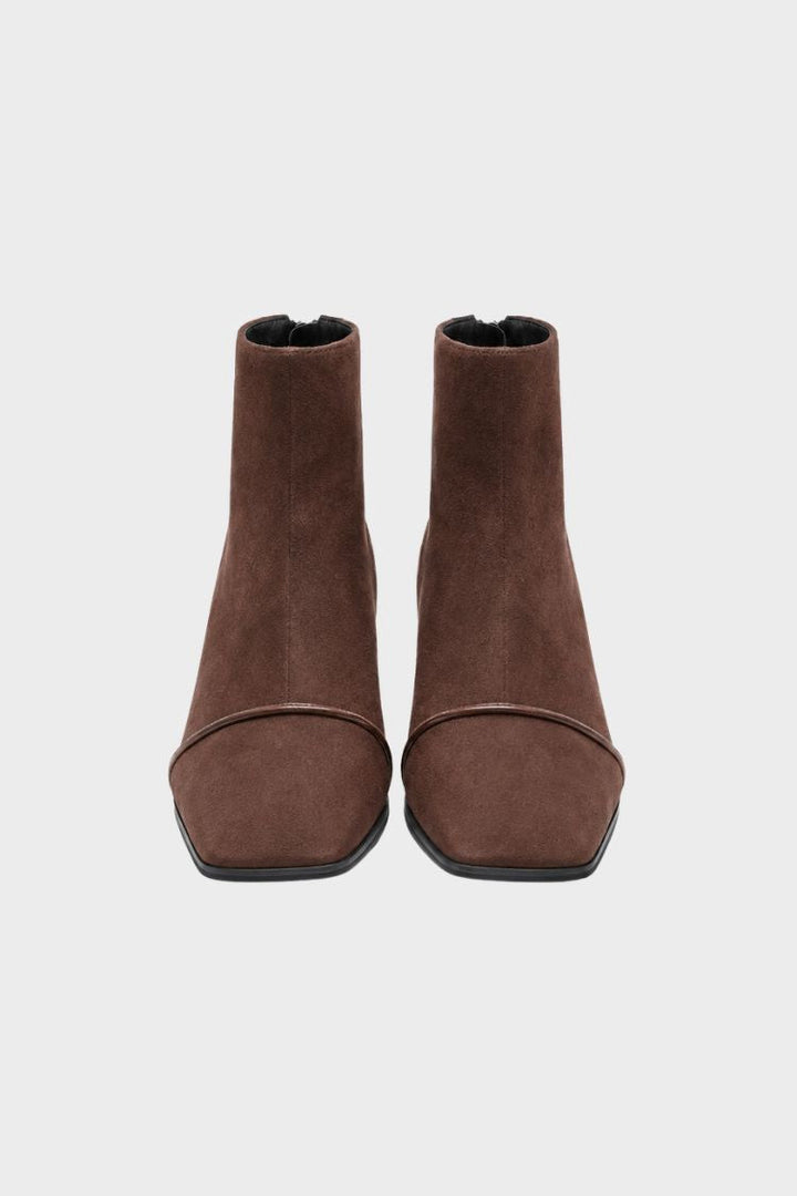 Women's Squared Ankle Boots | Block Heel