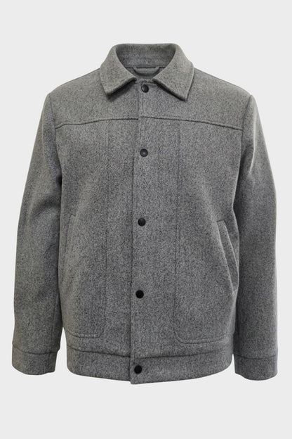 Men's Button-Front Jacket | Shirt Collar