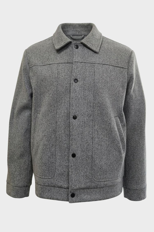 Men's Button-Front Jacket | Shirt Collar