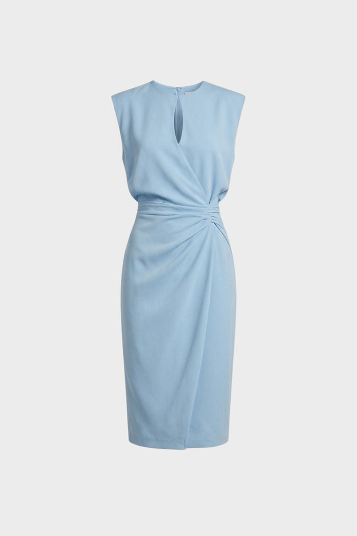 Women's Ruched Pencil Midi | Keyhole