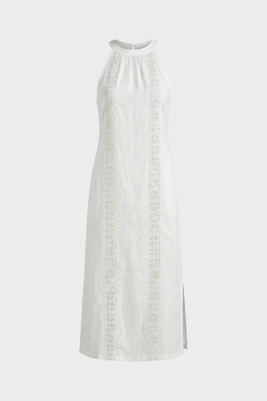 Women's Sleeveless High Neck Dress | Maxi