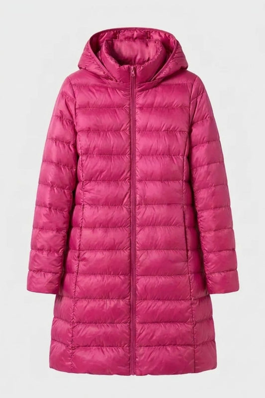 Women's Long Puffer Jacket | Hooded