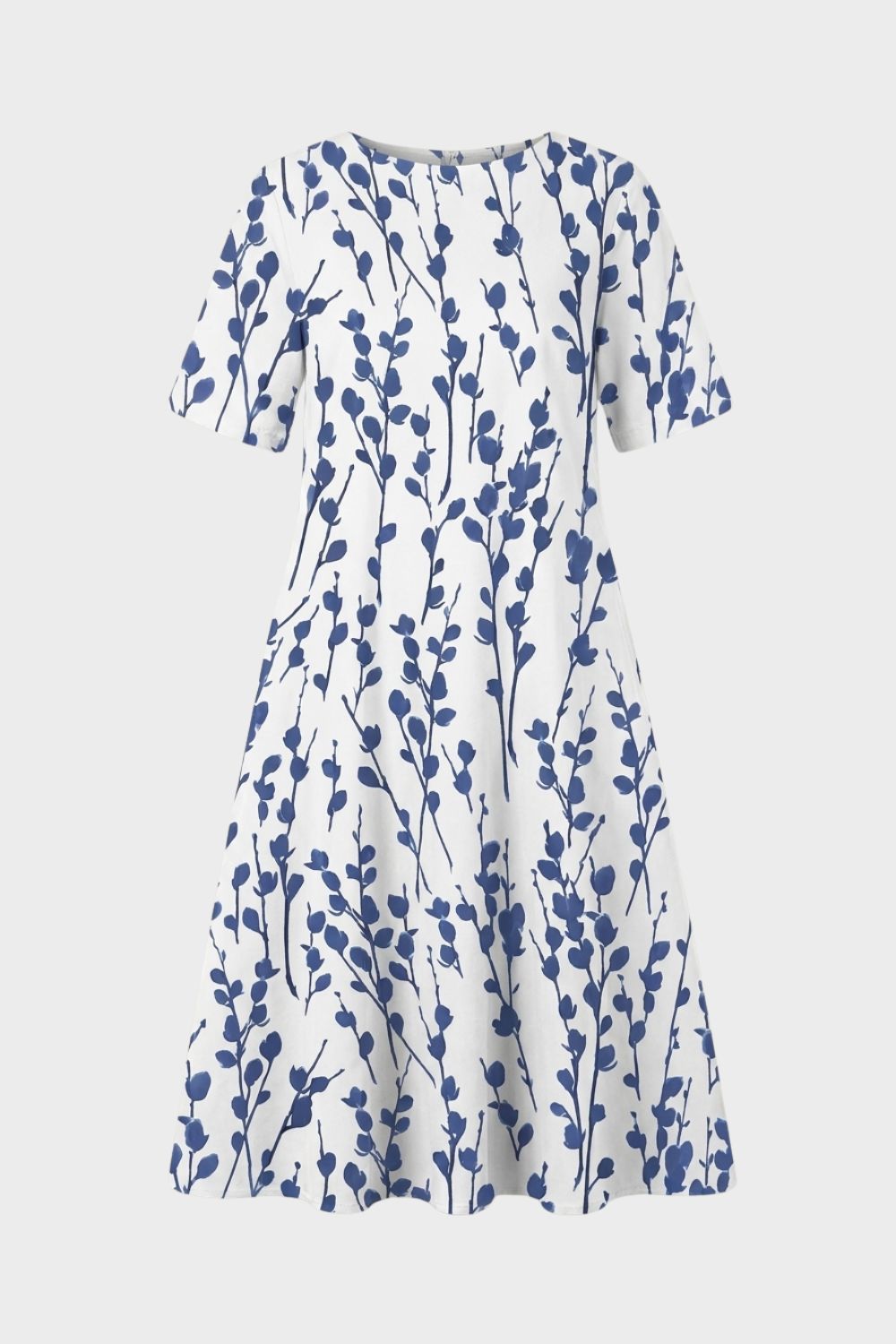 Women's Floral Linen Midi | Pockets