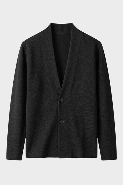 Men's Shawl-Collar Cardigan | Two-Button