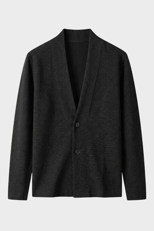 Men's Shawl-Collar Cardigan | Two-Button