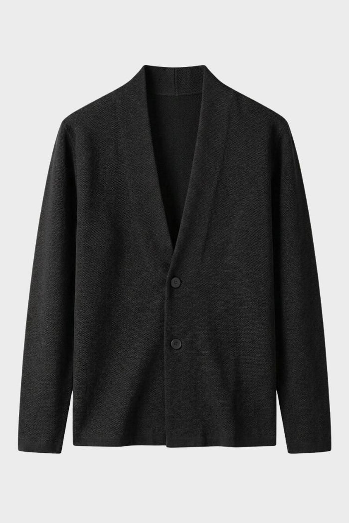 Men's Shawl-Collar Cardigan | Two-Button