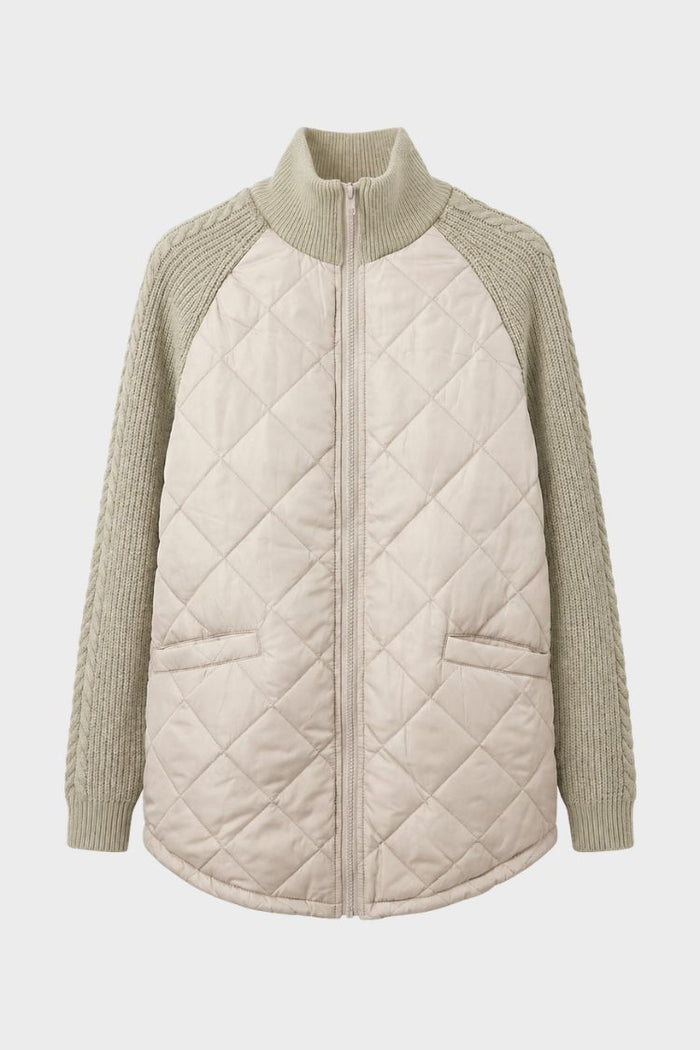 Women's Quilted Casual Jacket | Zip Front