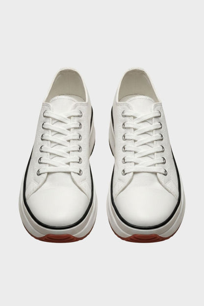 Women's Laced Low Top Sneakers with Rubber Cap