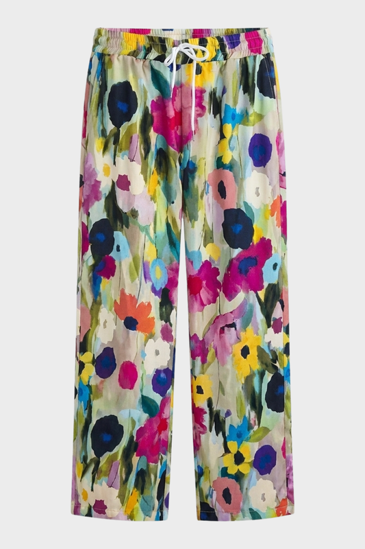 Women's Wide Leg Floral Trousers