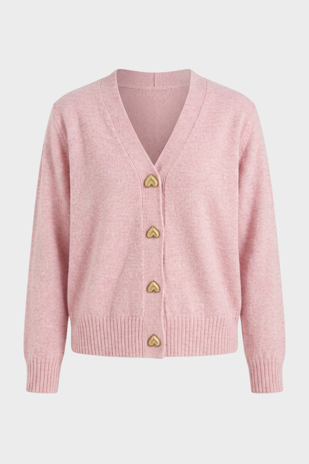Women's Cropped Button Cardigan | V-Neck