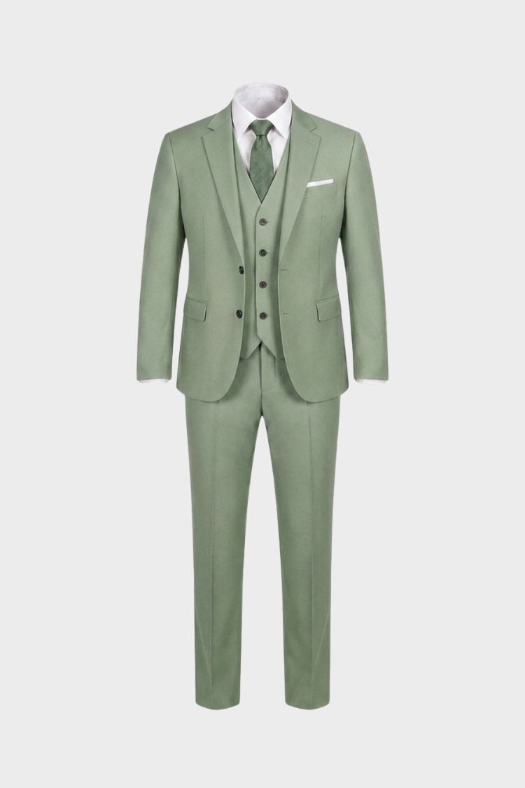 Men's 3-Piece Suit with Vest