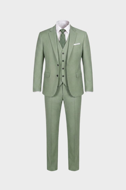 Men's 3-Piece Suit with Vest
