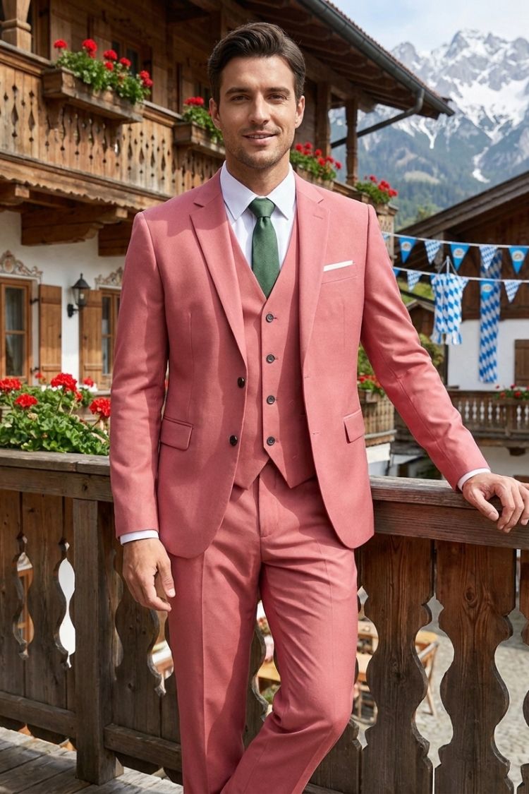 Men's 3-Piece Suit with Vest