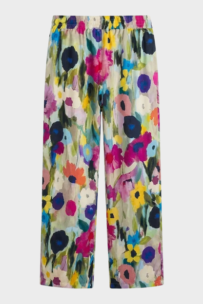 Women's Wide Leg Floral Trousers