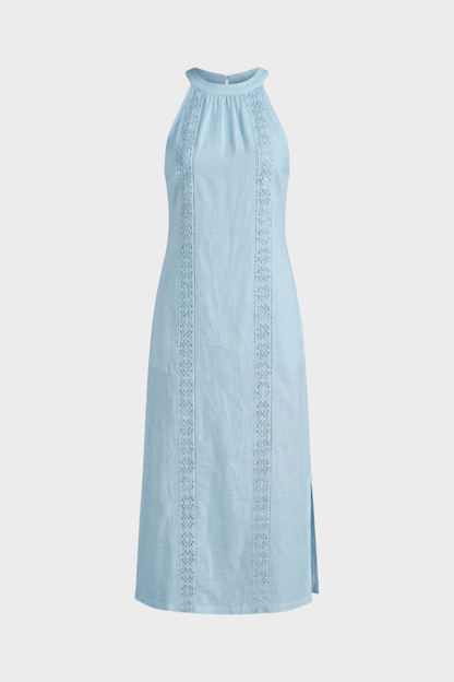 Women's Sleeveless High Neck Dress | Maxi