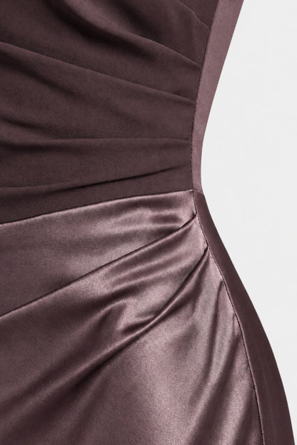 Women's One-Shoulder Maxi | Satin