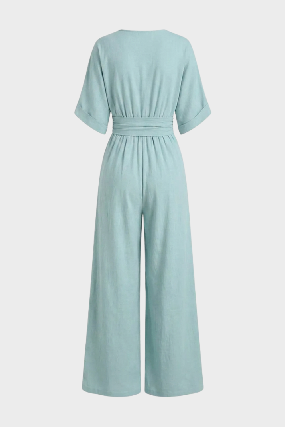 Women's V-Neck Jumpsuit | Wide-Leg