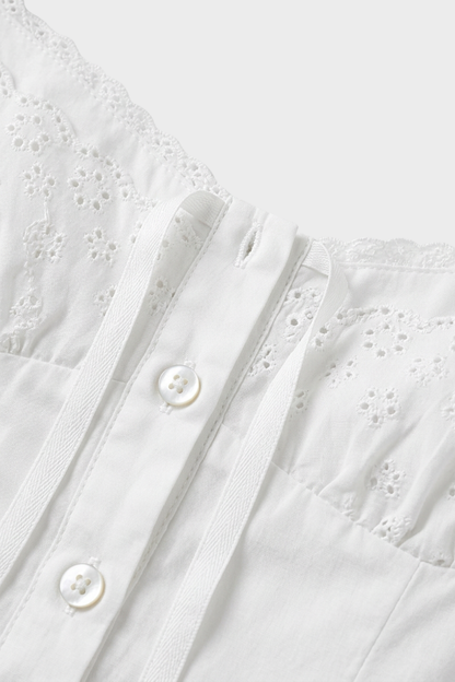 Women's Summer Strappy Dress with Button Placket