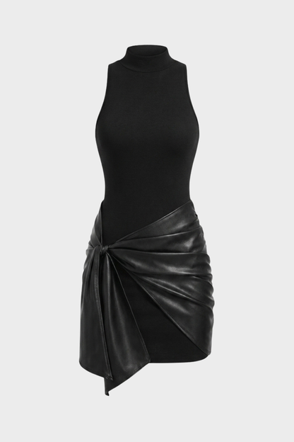 Women's Tie-Front Mini | High Neck