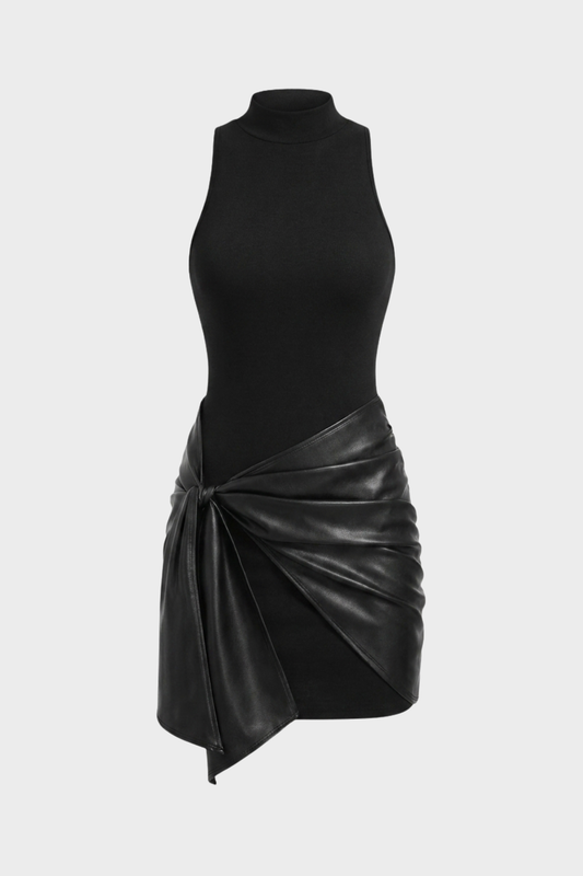 Women's Tie-Front Mini | High Neck