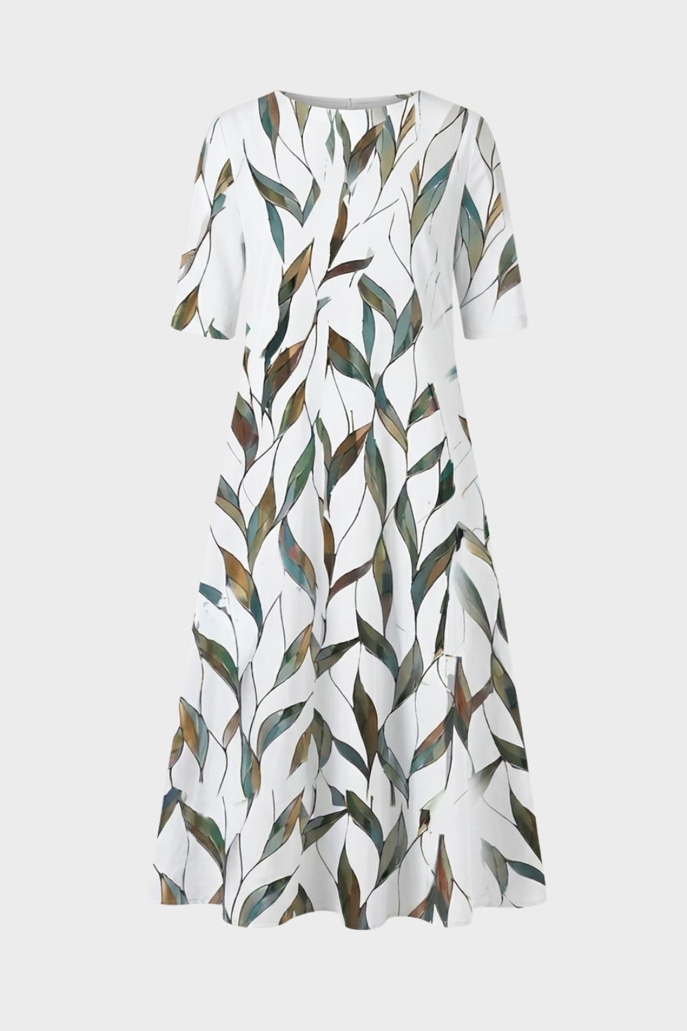 Women's Floral Linen Midi | Pockets